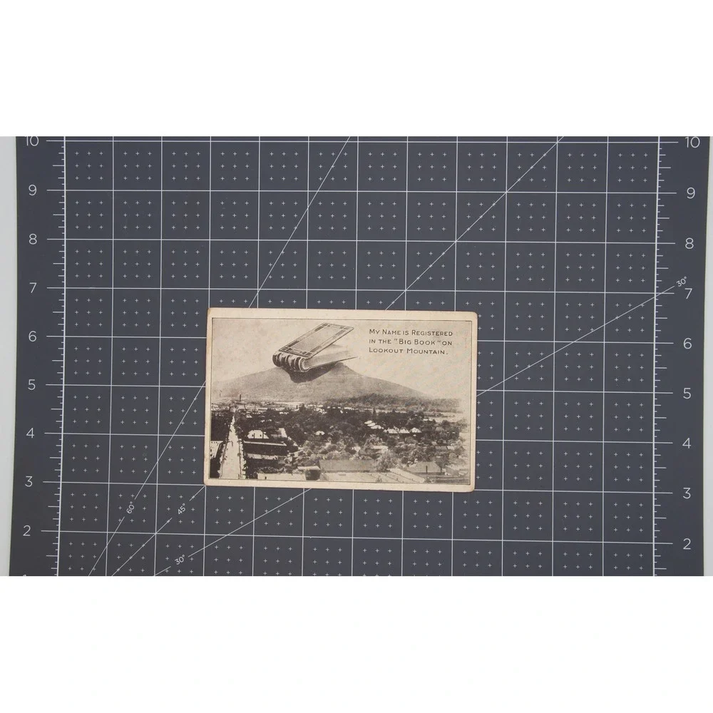 Vintage 1913 Postcard Lookout Mountain Chattanooga TN Big Book War‎ Museum